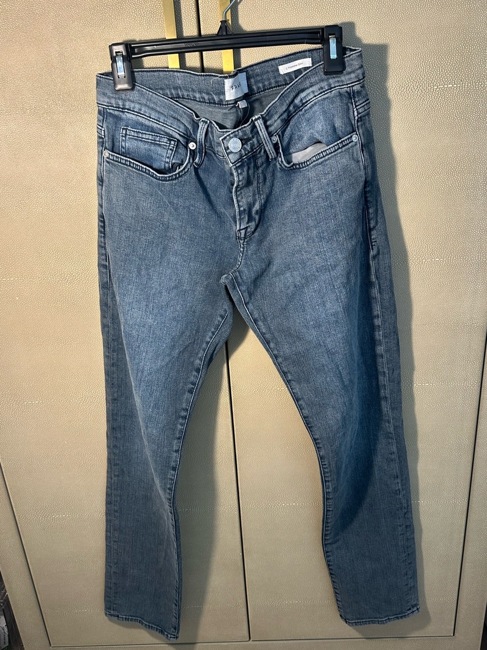 Frame Denim Men's Slim Straight Jeans in Medium Blue